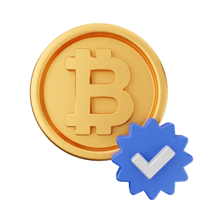 Verificar bitcoin  3D Icon