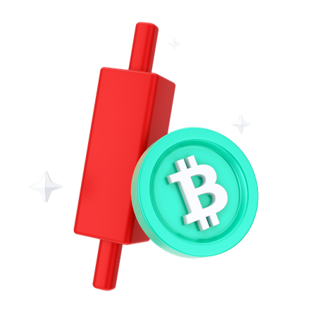 Bitcoin-Verlust  3D Icon