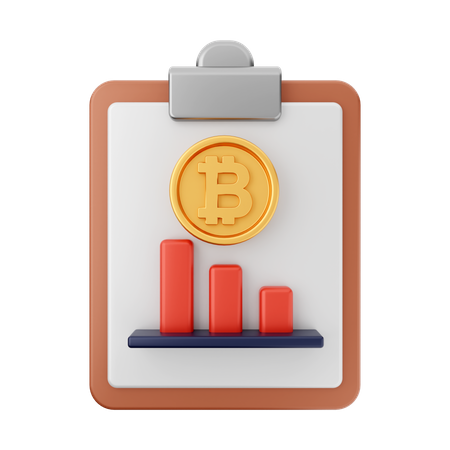 Bitcoin-Verlustanalyse  3D Icon