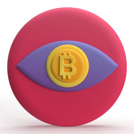 Bitcoin View  3D Icon