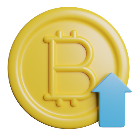 Bitcoin-Wachstum  3D Icon