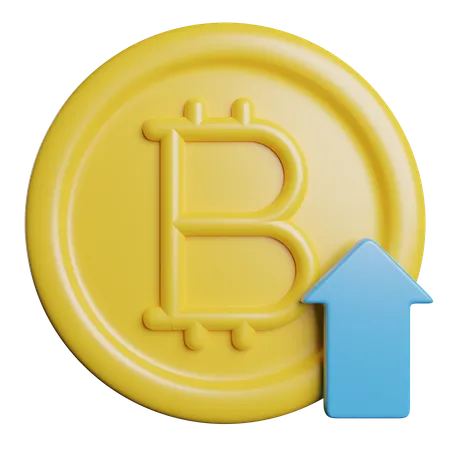 Bitcoin-Wachstum  3D Icon