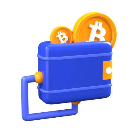 Bitcoin wallet  3D Icon
