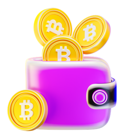 Bitcoin Wallet  3D Icon