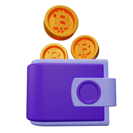 Bitcoin Wallet  3D Icon