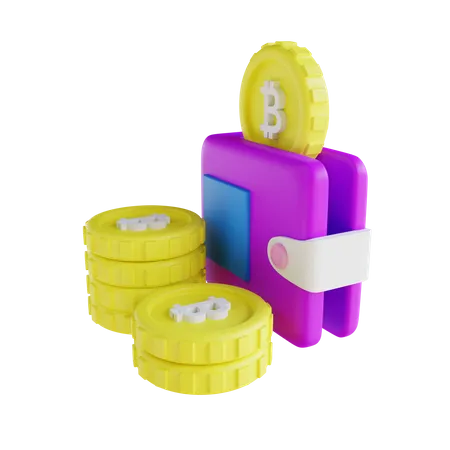 Bitcoin Wallet  3D Icon