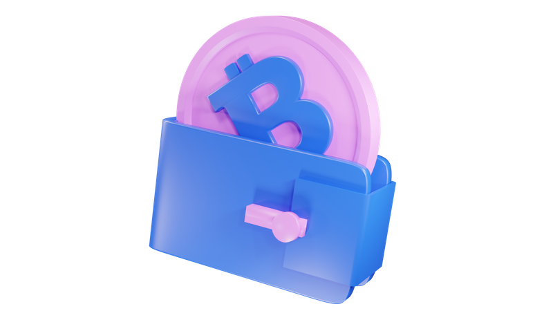 Bitcoin Wallet  3D Icon