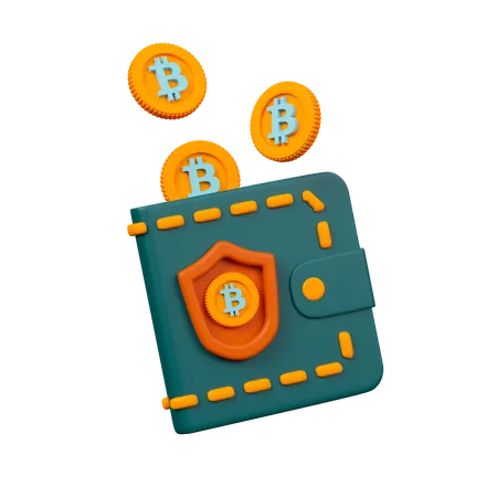 Bitcoin Wallet  3D Icon