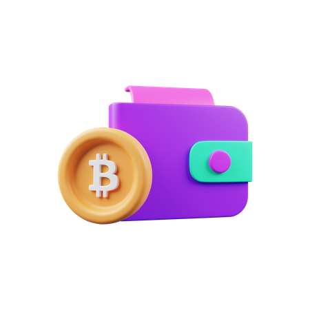 Bitcoin Wallet  3D Icon
