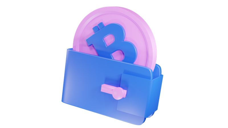 Bitcoin Wallet  3D Icon
