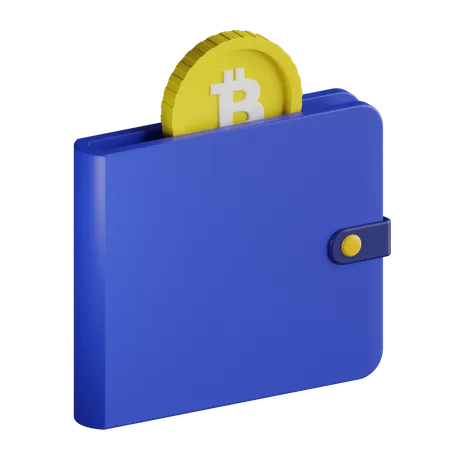 Bitcoin Wallet  3D Illustration