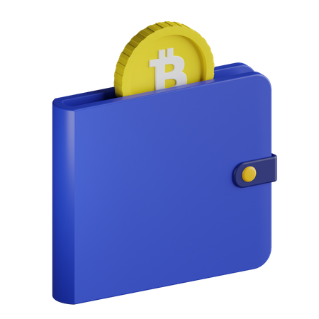 Bitcoin Wallet 3D Illustration