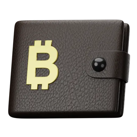 Bitcoin Wallet  3D Illustration