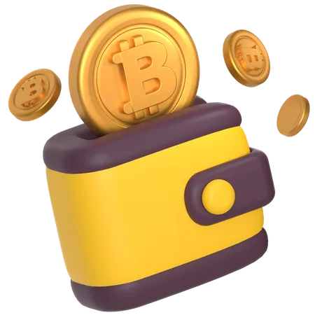 Crypto Wallet 3D Icon