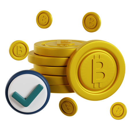 Bitcoin Wealth Accumulation  3D Icon