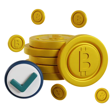 Bitcoin Wealth Accumulation  3D Icon