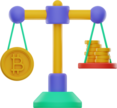 Bitcoin-Wechselkurs  3D Icon