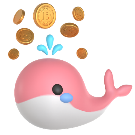 Crypto Whale 3D Icon