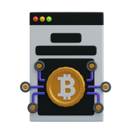 Bitcoin Whitepaper  3D Icon