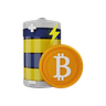 3d bitcoin charge logo