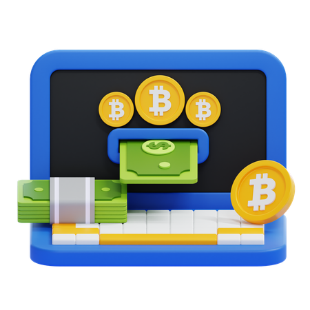Bitcoin Withdraw  3D Icon