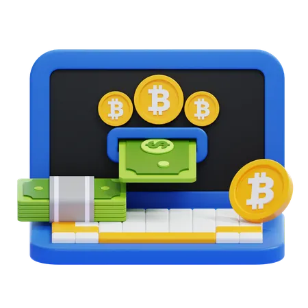 Bitcoin Withdraw  3D Icon