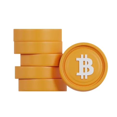 Bitcoin y criptomoneda  3D Icon