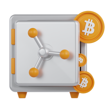 Bitcoin y criptomoneda  3D Icon