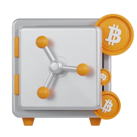 Bitcoin y criptomoneda  3D Icon