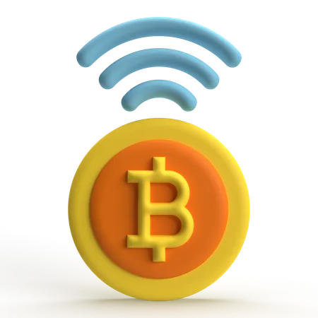 Bitcoin-Zahlung  3D Icon