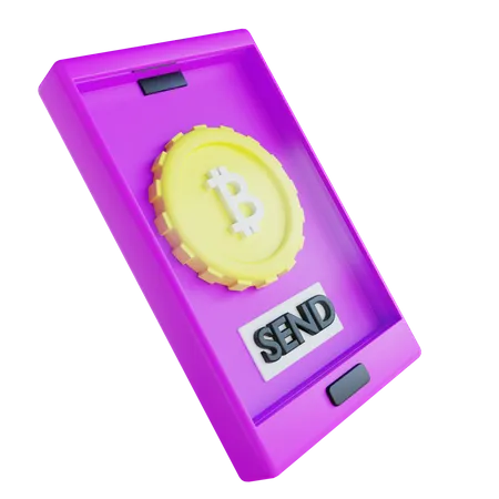 Bitcoin-Zahlung  3D Icon