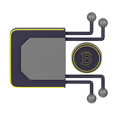 Bitcoin-Zahlung  3D Icon