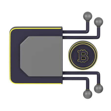 Bitcoin-Zahlung  3D Icon