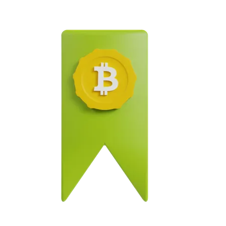 Bitcoing Tag  3D Icon