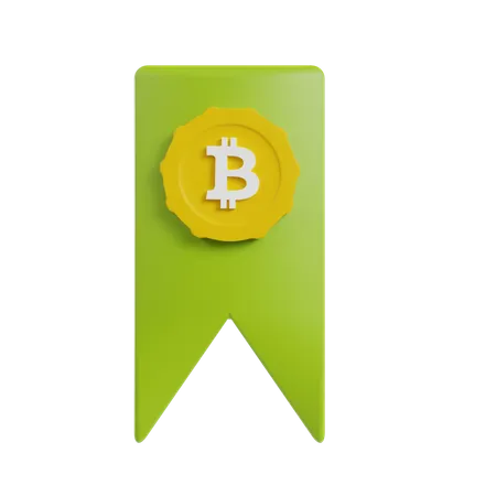 Étiquette bitcoin  3D Icon