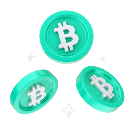 Bitcoins  3D Icon
