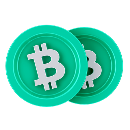 Bitcoins  3D Icon
