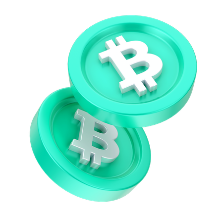 Bitcoins  3D Icon