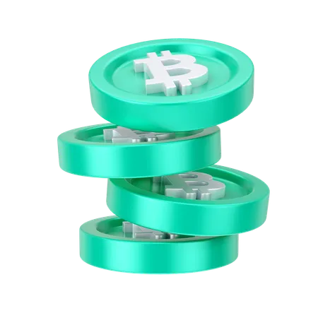 Bitcoins  3D Icon