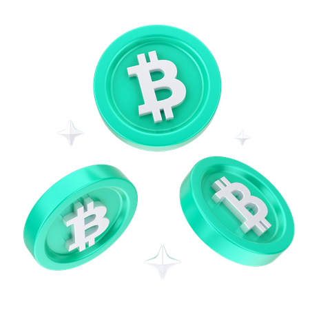 Bitcoins  3D Icon