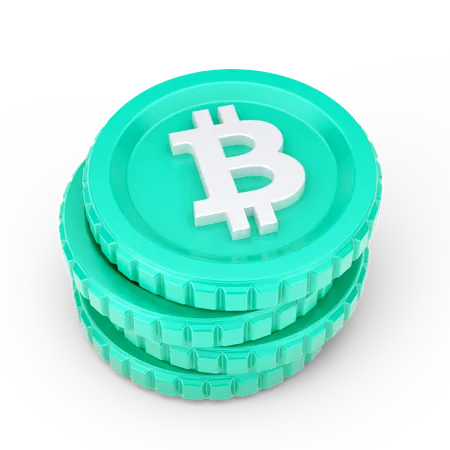 Bitcoins  3D Icon