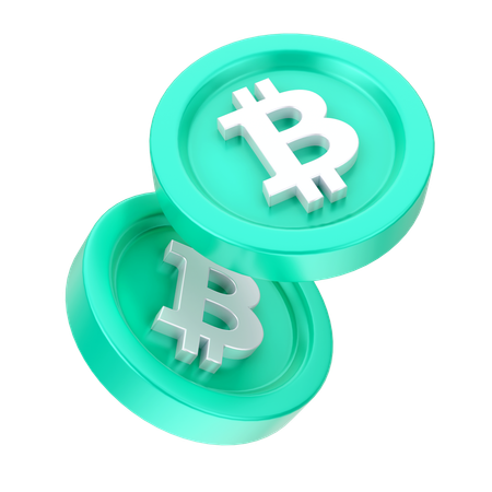 Bitcoins  3D Icon