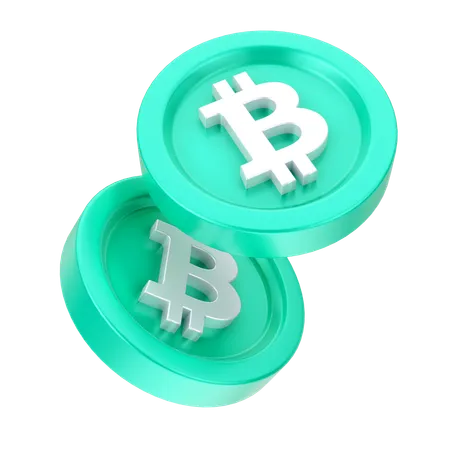 Bitcoins  3D Icon