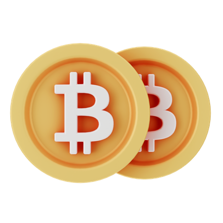 Bitcoins  3D Icon