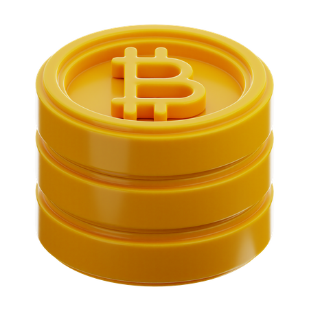 Bitcoins  3D Icon