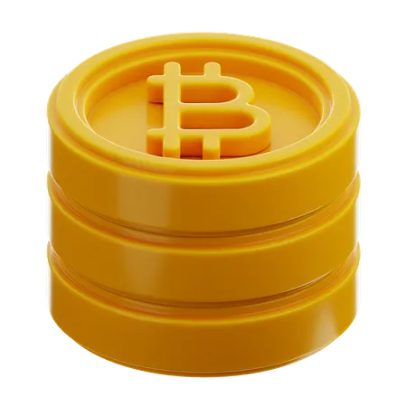 Bitcoins  3D Icon