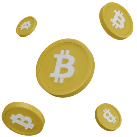 Bitcoins  3D Icon