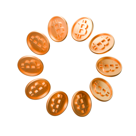 Bitcoins  3D Icon