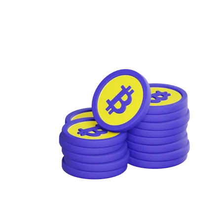 Bitcoins  3D Illustration