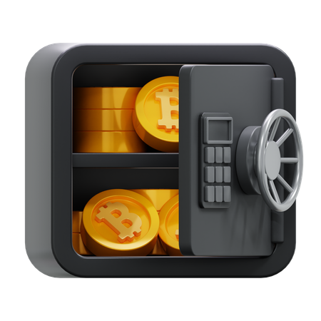 Bitcoin-Speicher  3D Icon